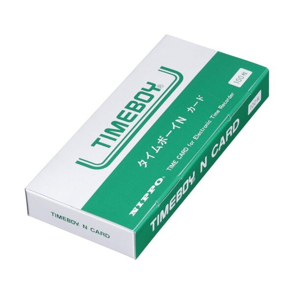 ニッポー タイムボーイNカード(100枚入) 幅86×奥行190×高27mm (個装箱) TCTBN 100枚...