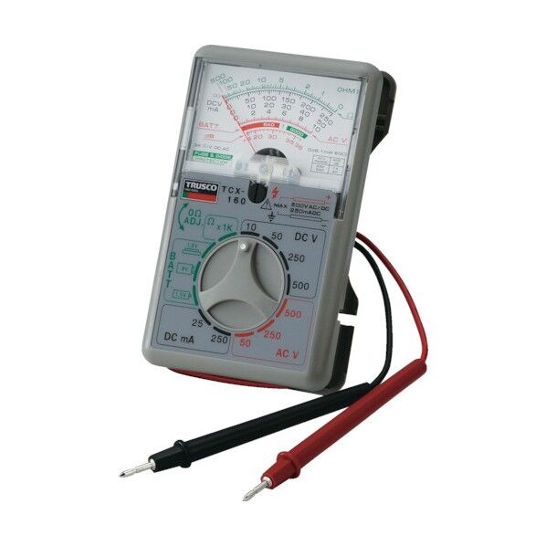 アナログテスタテストリード巻き取り一体型