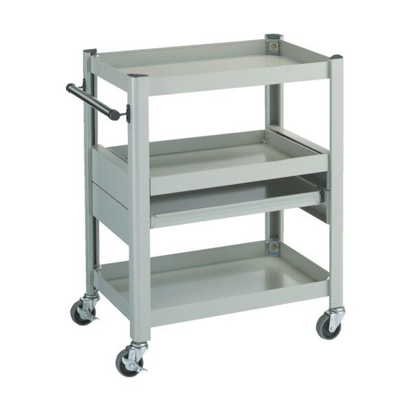 コンビネーションワゴン643X427XH880スライド棚付