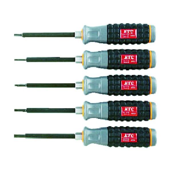 樹脂柄T型トルクスドライバセット(5本組) TD1T5 5本組