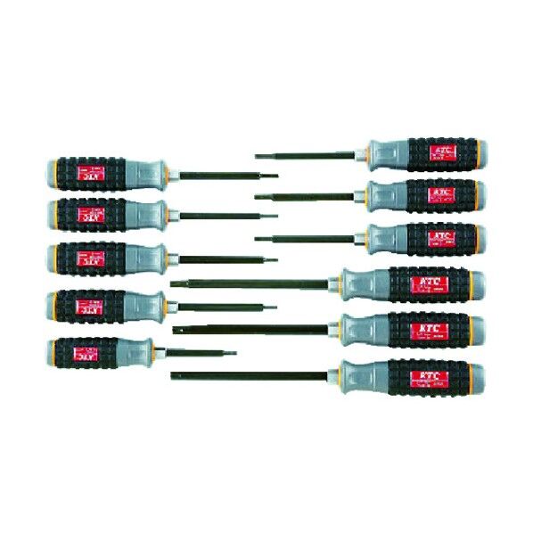 樹脂柄T型いじり止めトルクスドライバセット(11本組)