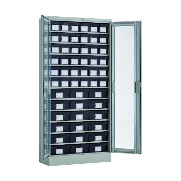 バンラックケース M型 両開キ扉 導電引出小X36個 大X18個 H1790 TD611M-36S18L 1点