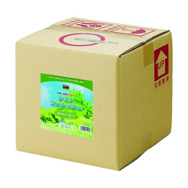 除菌・消臭剤シュアフォレッシュパックインボックス10L 250 x 250 x 245 mm TDDE-10 1点