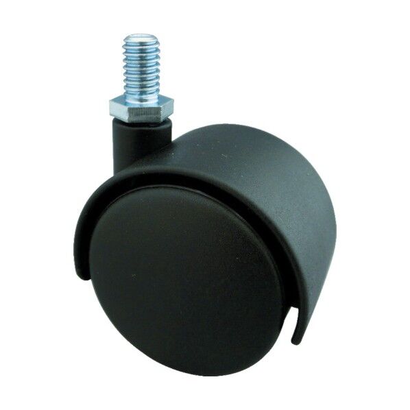 ねじ込み式双輪キャスター(ナイロン車) 自在