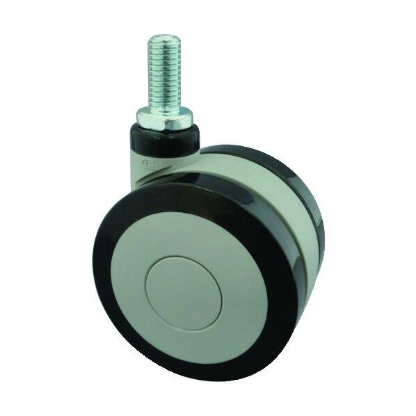 ねじ込み式双輪キャスター(エラストマー車) 自在