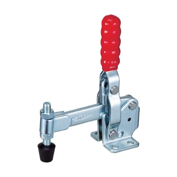 下方押え型トグルクランプ(垂直ハンドル式)フランジベース 143mm TDV350F 1点