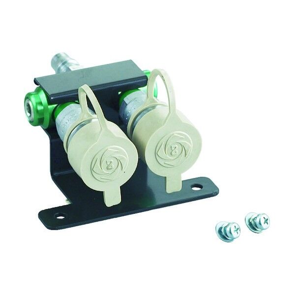 ハンドル昇降式作業台用エアー源カプラ2口付