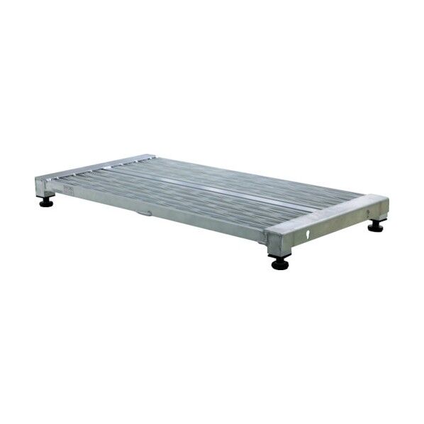 低床式アルミ製ステップ グレーチング仕様