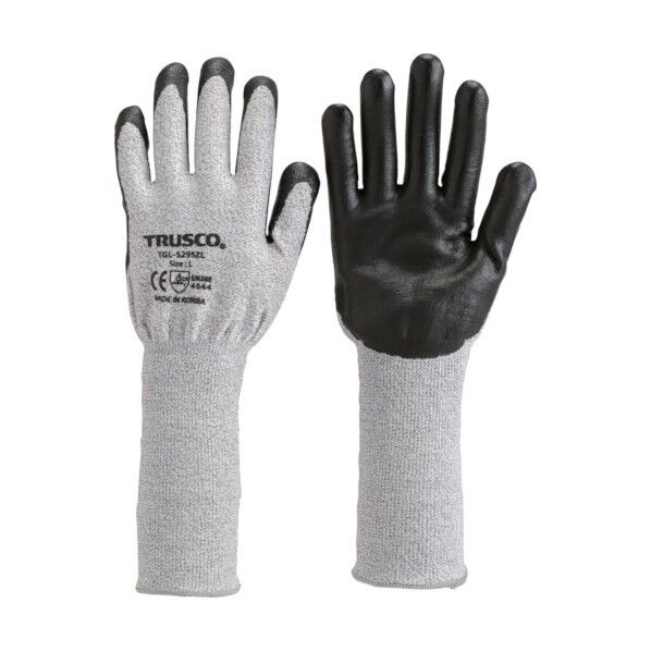 グラスファイバー手袋ニトリル手のひらコートロング ロングタイプ