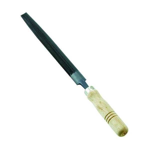 鉄工用ヤスリ(木柄付) 半丸型