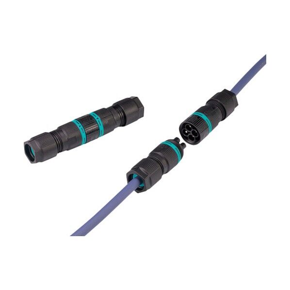 UL認証 防水中継コネクタ THB387L-5P 1点