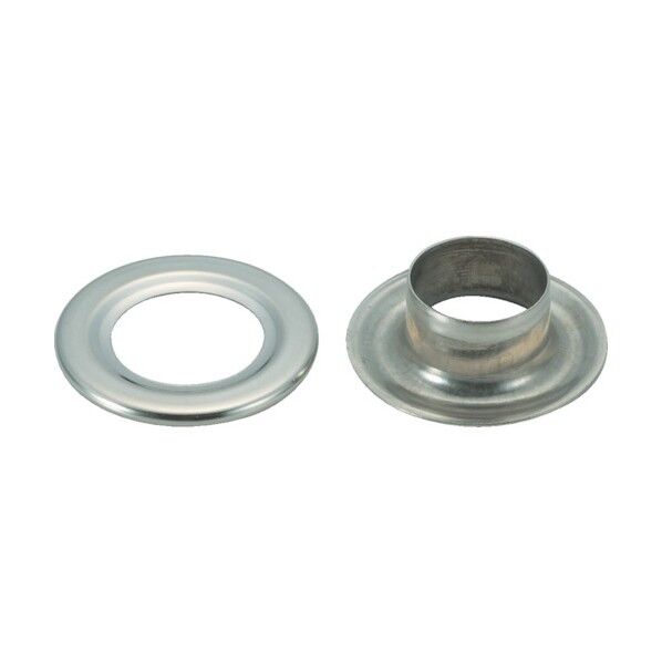 トラスコ(TRUSCO) 両面ハトメ 真鍮ニッケルメッキ 4mm (円筒ケース入) THP-BN4 1000組...