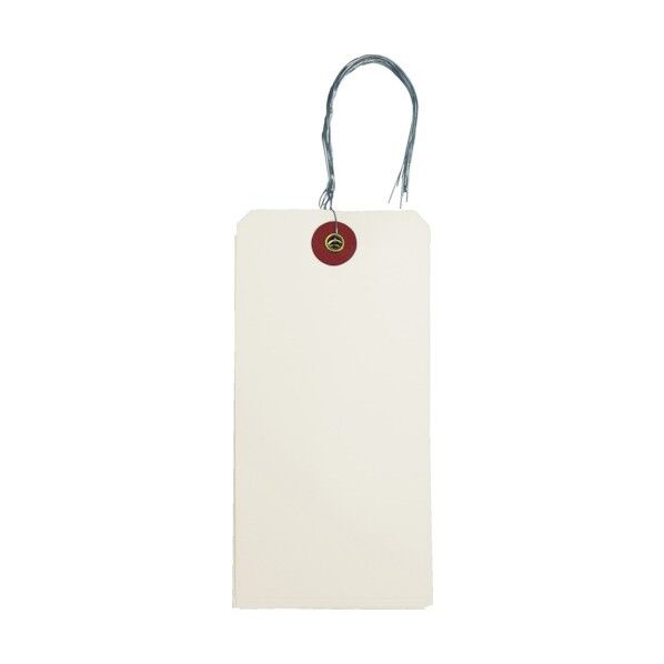 針金付き荷札(ユポ)120×60MM10枚 180 x 80 x 5 mm THNF-L-Y 1枚