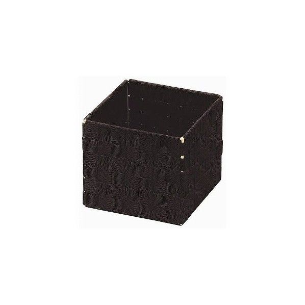 バスケットBOX ダークブラウン 幅14.5×奥行14.5×高さ13cm 58-01DB 1個