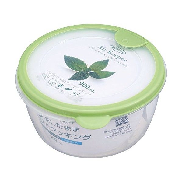 エアキーパー どんぶり ソフトグリーン SG 幅14.1×奥行15×高さ8.3cm A-038 1個