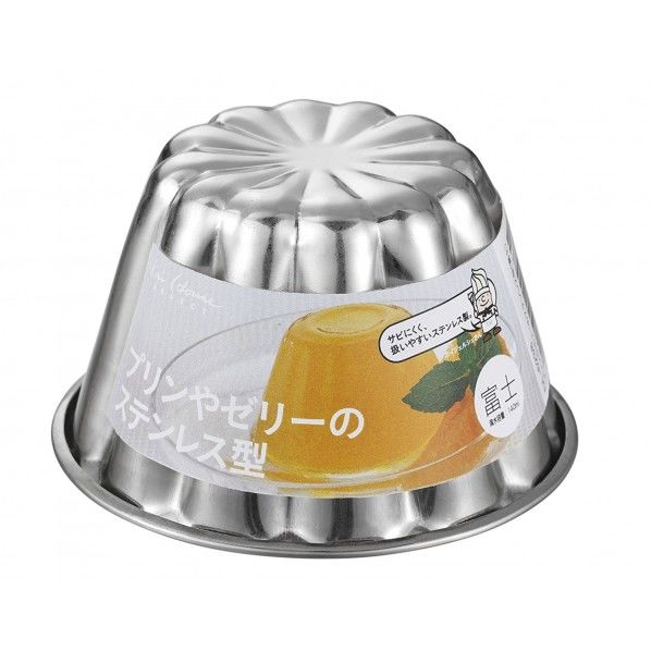 Kai House SELECT プリン・ゼリーのステンレス型 幅8.5×奥行8.5×高さ5cm 富士 DL6238