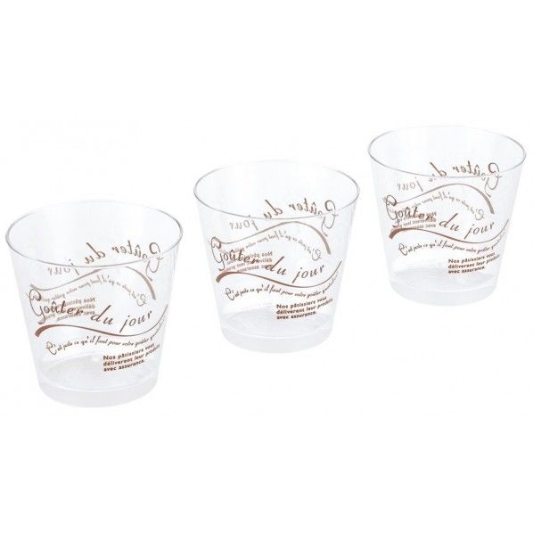 スイーツカップ 文字ライン 幅7.5×奥行7.5×高さ7cm DL5865 1個