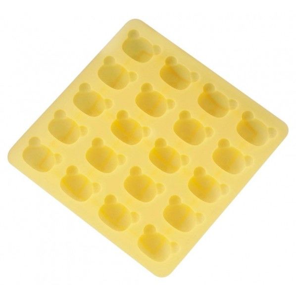 シリコーンチョコ型 リラックマ 幅17.8×奥行17.8×高さ1.5cm WTYE201 1個