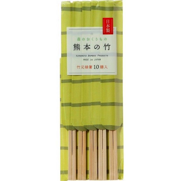 熊本の竹 元禄箸 1膳長さ24cm MO-36 1個