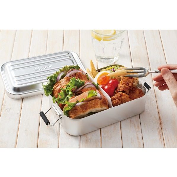 アルミふわっとタイトランチボックス シルバー 幅17.2×奥行10.8×高さ5.6cm AFT6B 1個