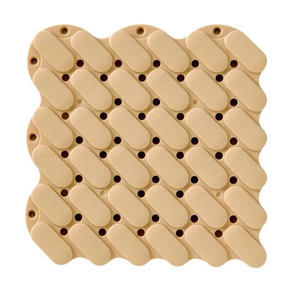 トラスコ(TRUSCO) 抗菌・防炎ジョイントスノコ 素足用 ベージュ TJSS15-BE 1点...