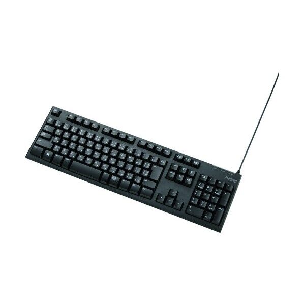 メンブレン式キーボード 108キー USB Lサイズ 1000万回高耐久 ブラック TK-FCM062BK 1点
