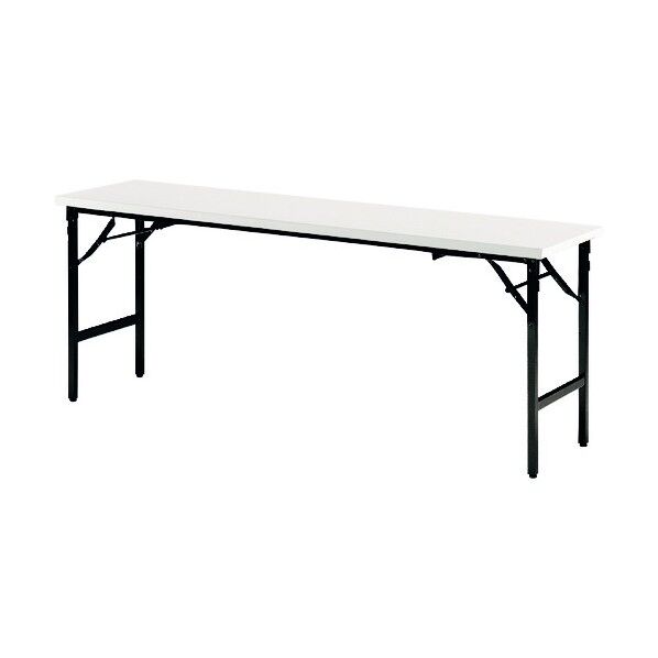 ※法人専用品※藤沢工業 座卓兼用折りたたみテーブル 1500×450mm アイボリー TKAS-1545 IV 1点...