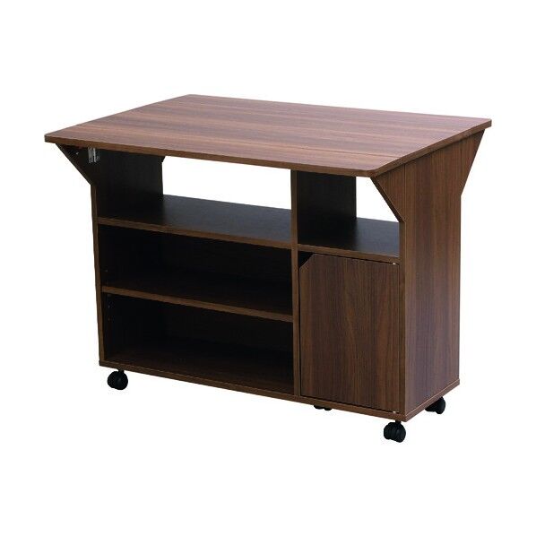 扉付きキッチンワゴン ウォールナット TKW-90 1点