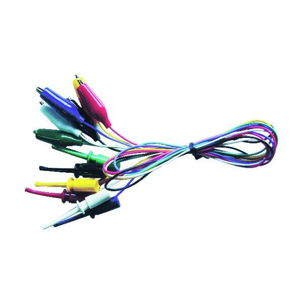 ICテストリード50cmシールドクリップS⇔ICクリップS(6本入) 140 x 103 x 28 mm TLA115 6本