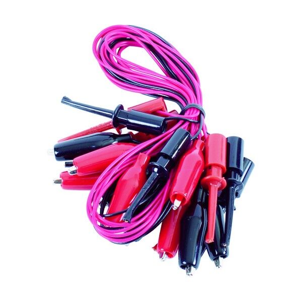 テストリード50cmシールドクリップS⇔ICクリップS(10本入) 149 x 104 x 31 mm TLA116 10本