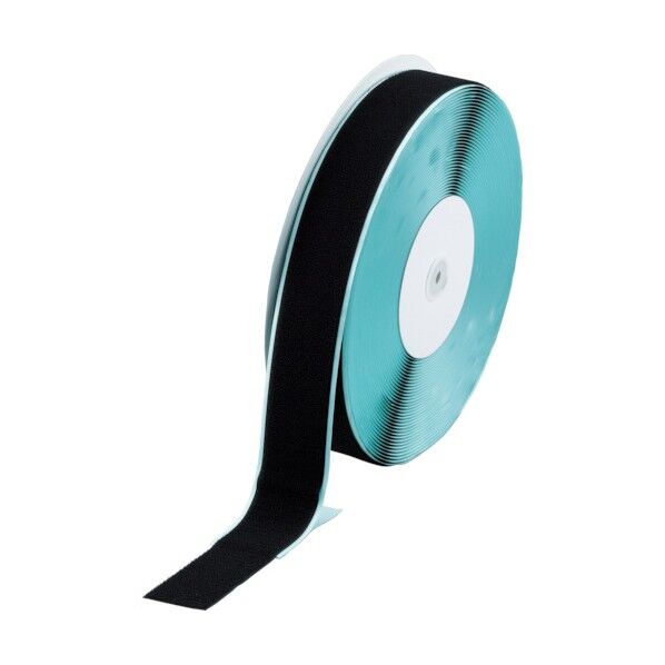 マジックテープ糊付B側幅50mmX長さ25m黒 320 x 320 x 63 mm TMBN-5025-BK 1点