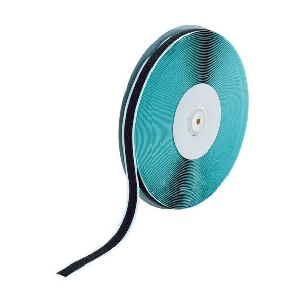 マジックテープ糊付B側16mm×25m黒 320 x 320 x 30 mm TMBN-1625-BK 1点