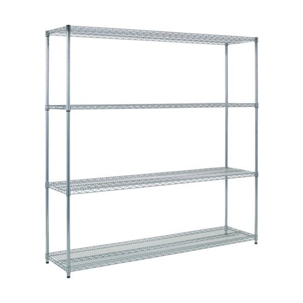 スチール製メッシュラックW1824XD457XH18384段