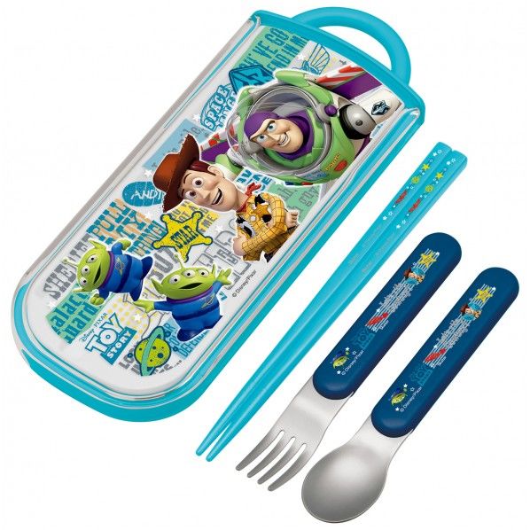 トイストーリー 食洗機対応スライドトリオセット ケース/幅20.6×奥行8.2×高さ1.7cm TCS1AM 1個