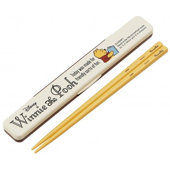 プー リーディング 音の鳴らない箸・箸箱セット 幅19×奥行3.1×高さ1.3cm はし/18cm ABC3 1個