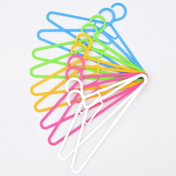 Cheerful Laundry スリムハンガー カラフル 幅38.7×高さ18×厚さ0.4cm SL-10 CF 1個