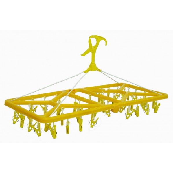 ColorCollection 角ハンガー オレンジ&イエロー 幅35×奥行77×高さ34cm 87431 1個