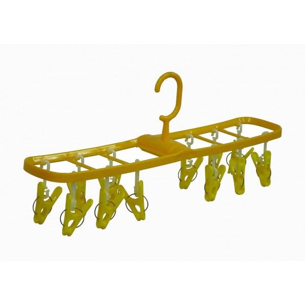 ColorCollection スリムハンガー オレンジ&イエロー 幅44×奥行8.5×高さ19.5cm 87437 1個