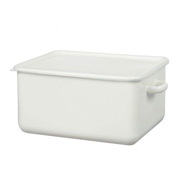 ホーロー ストックポット 角型 L