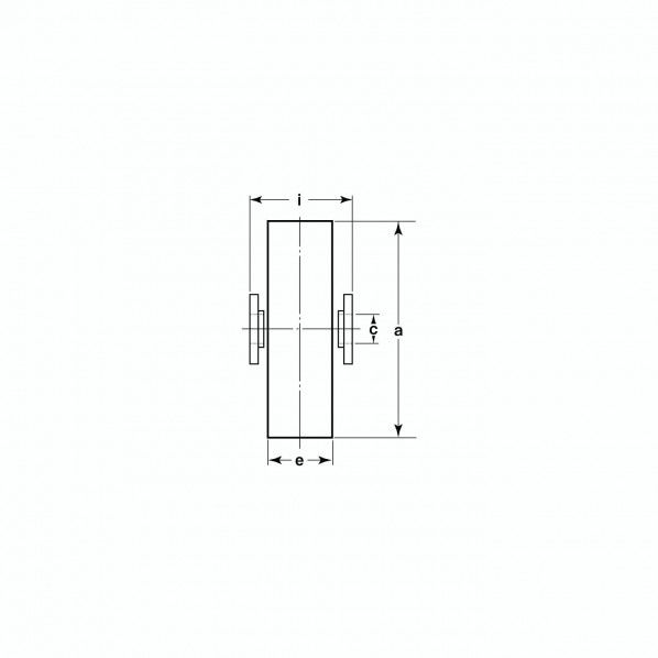 S45C重量戸車車のみ 50mm JGP-0502 1
