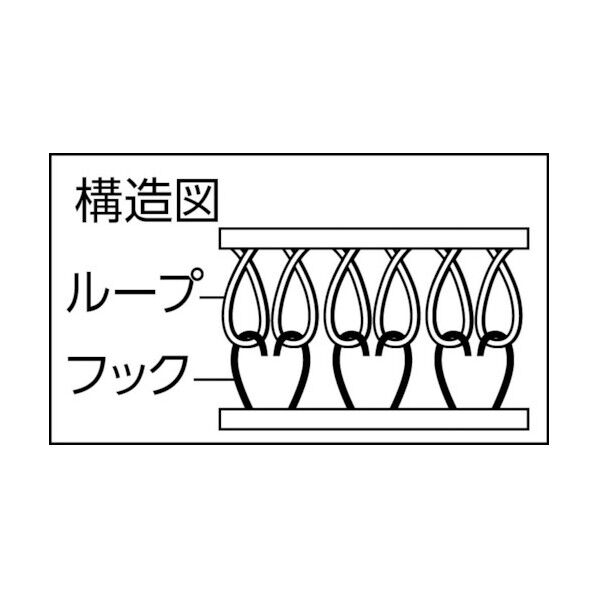 トラスコ マジックテープ強粘着幅２５ｍｍＸ長さ１ｍ白 TMSD-25-W 1点