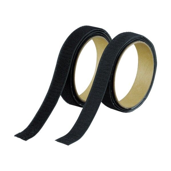 トラスコ(TRUSCO) マジックテープセット強粘着16mm×1m黒 130 x 130 x 60 mm TMSD-16-BK