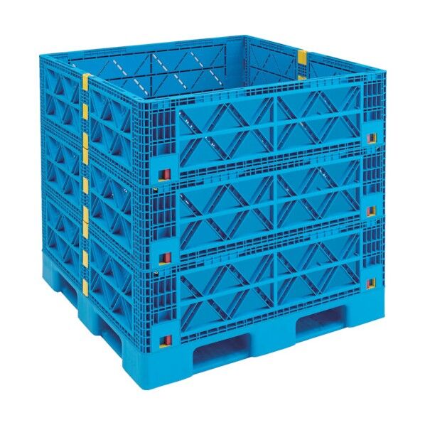 パレットボックス マルチステージコンテナ3段セット フラットタイプ