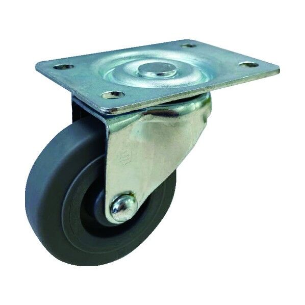 プレート式軽荷重用キャスター 76mm 自在 TP3630-01MIR 1点