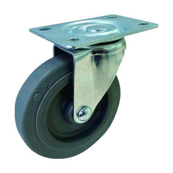 プレート式軽荷重用キャスター 102mm 自在 TP3640-01-MIR 1点