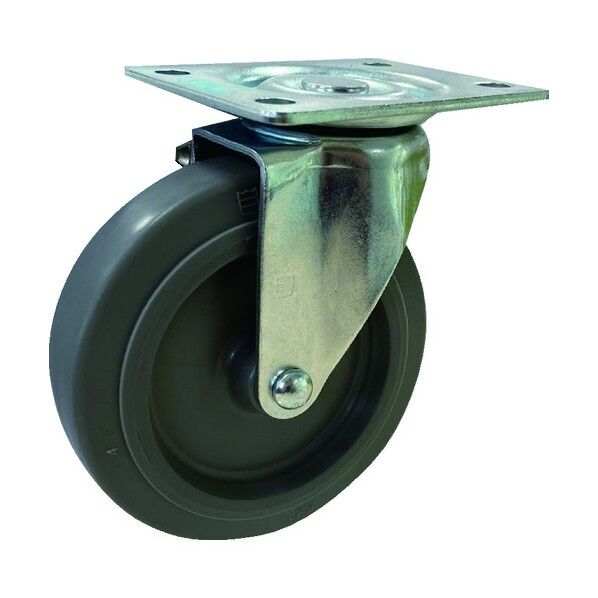 プレート式軽荷重用キャスター 127mm 自在 TP3650-01-MIR 1点