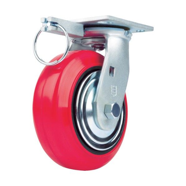 重荷重用キャスター(鋳物ホイール耐湿ウレタン車) 自在