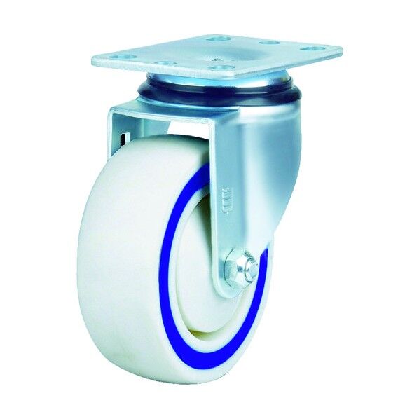 サンドイッチクッションキャスター(ナイロンゴム車) 自在