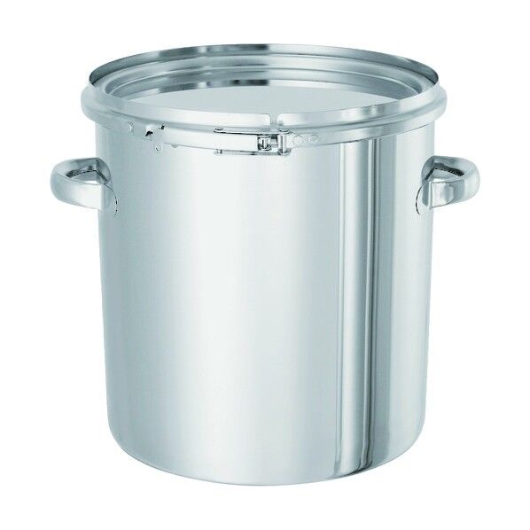 日東 テーパー型ステンレス密閉容器(バンド式) 25L 330 x 433 x 336 mm TP-CTL-33 1個