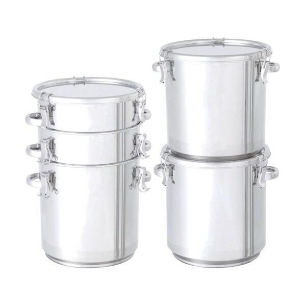 積み重ね式テーパー型密閉容器 35L φ360×372×0.8mm TP-CTH-STA-36 1点